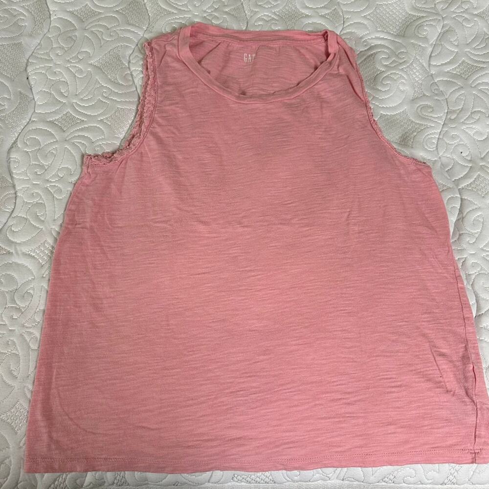 GAP pink crewneck tank top